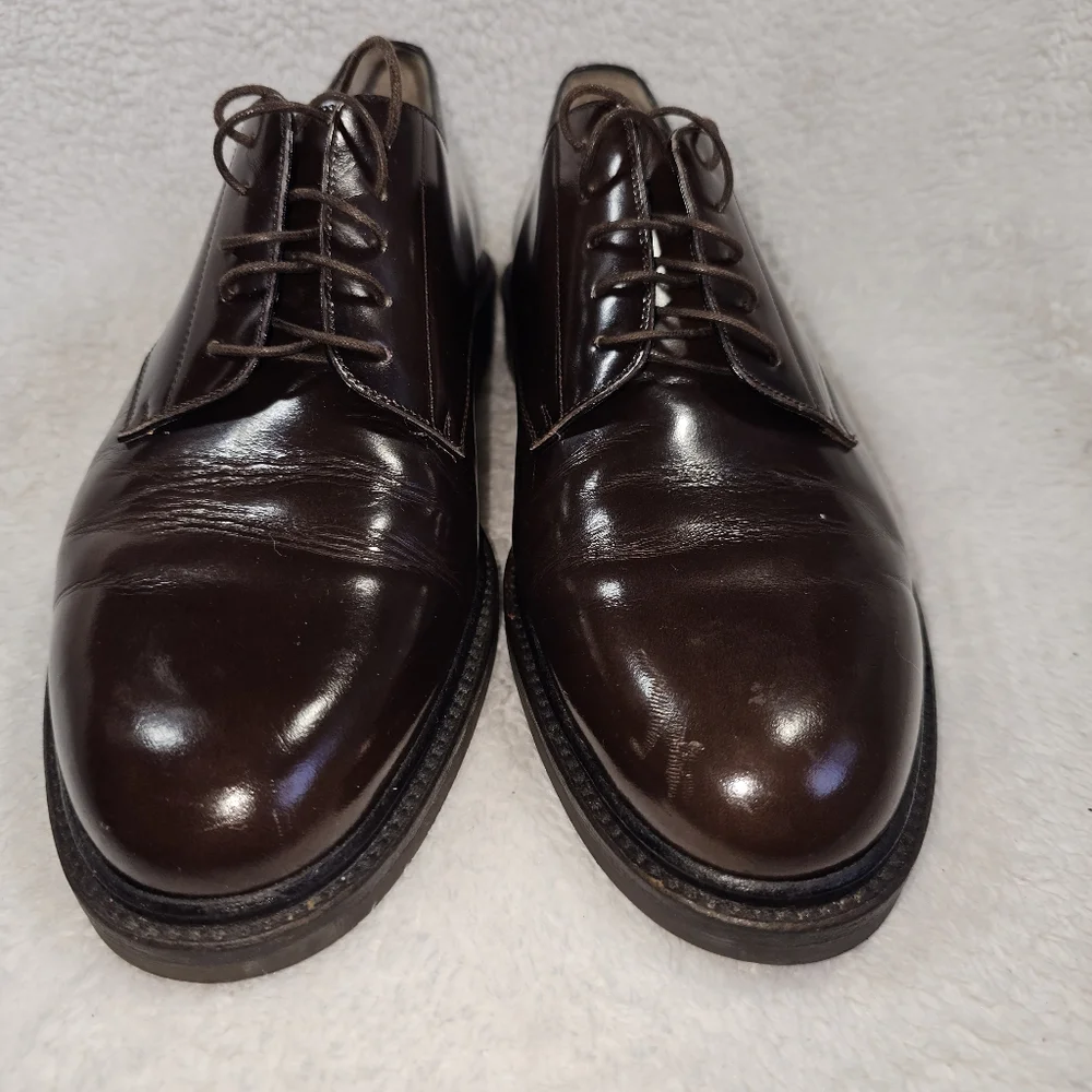 Cole Haan Mens 11 Shoes Calhoun Dress Oxford Split Toe Brown Burgundy Leather‎